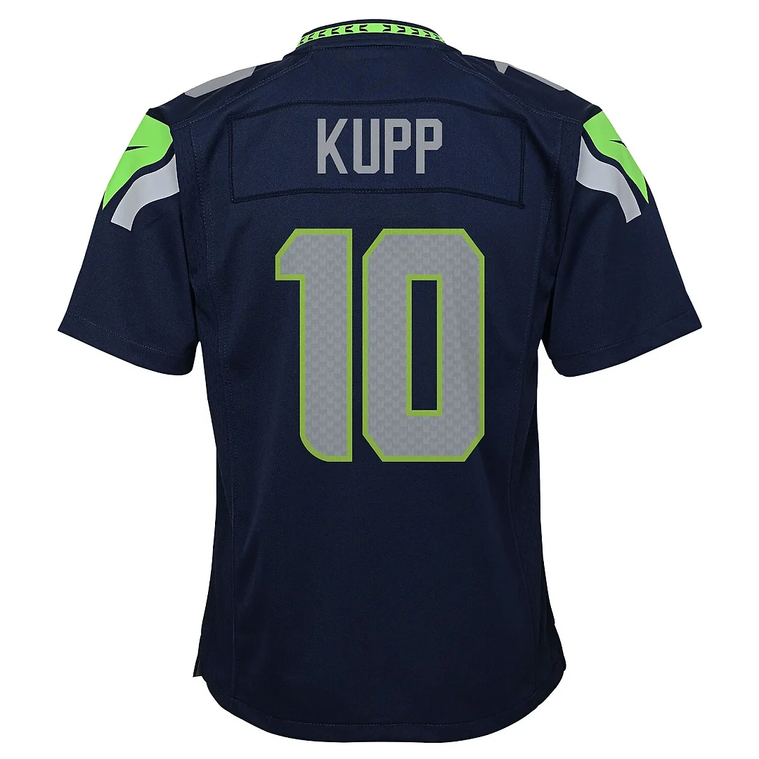 Zennovawear Cooper Kupp Seattle Seahawks Youth Game Jersey - College Navy