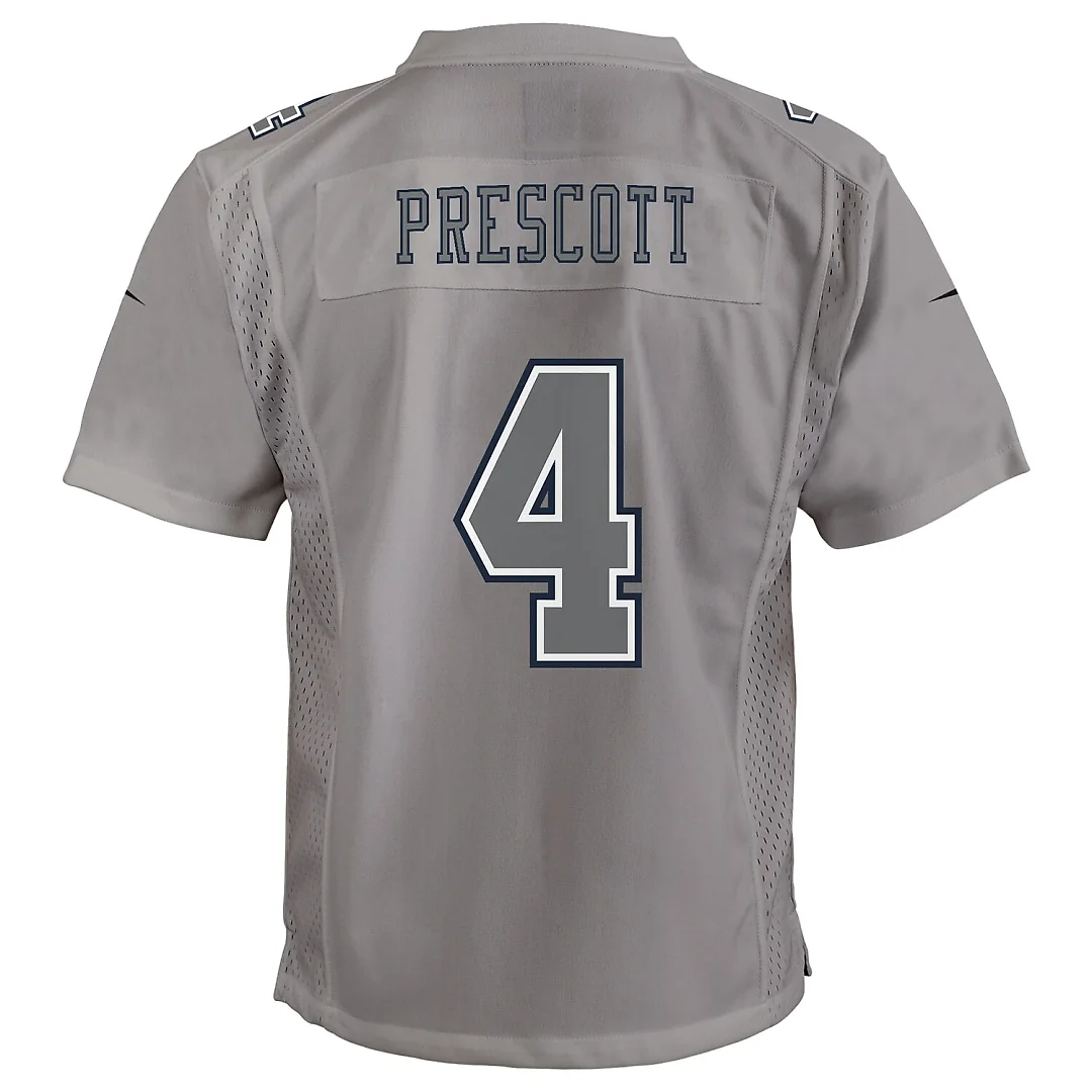 Zennovawear Dak Prescott Dallas Cowboys Youth Atmosphere Game Jersey - Gray