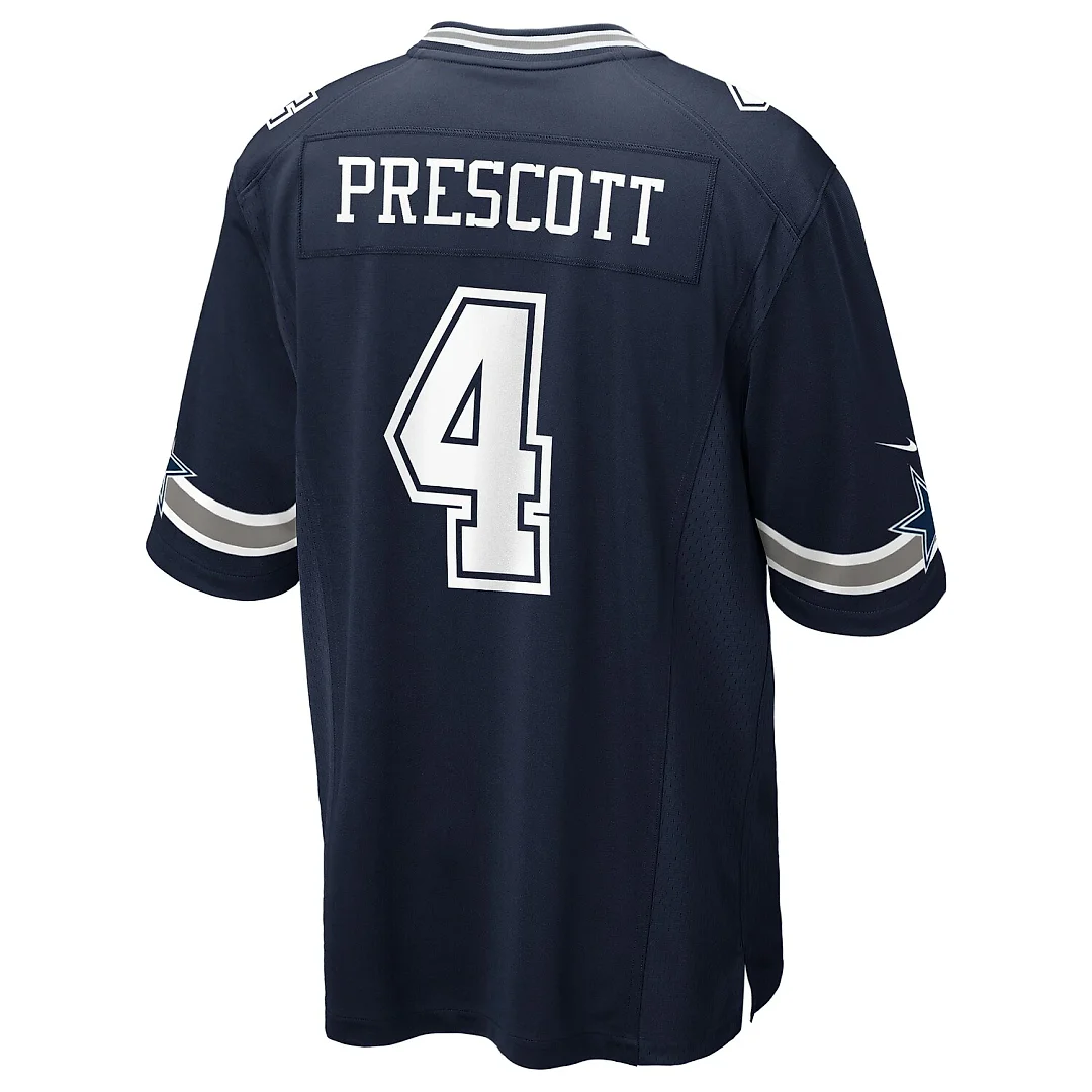 Zennovawear Dak Prescott Dallas Cowboys Youth Game Jersey - Navy