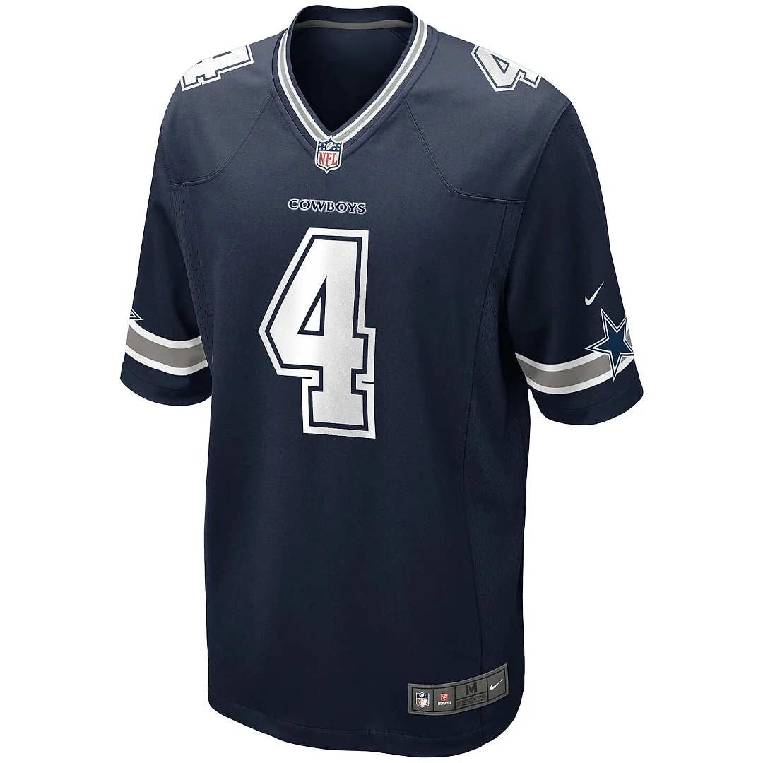 Zennovawear Dak Prescott Dallas Cowboys Youth Game Jersey - Navy