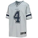 Zennovawear Dak Prescott Dallas Cowboys Youth Inverted Team Game Jersey - Silver