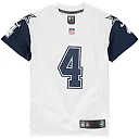 Zennovawear Dak Prescott Dallas Cowboys Youth Color Rush Game Jersey - White