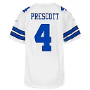 Zennovawear Dak Prescott Dallas Cowboys Youth Game Jersey - White
