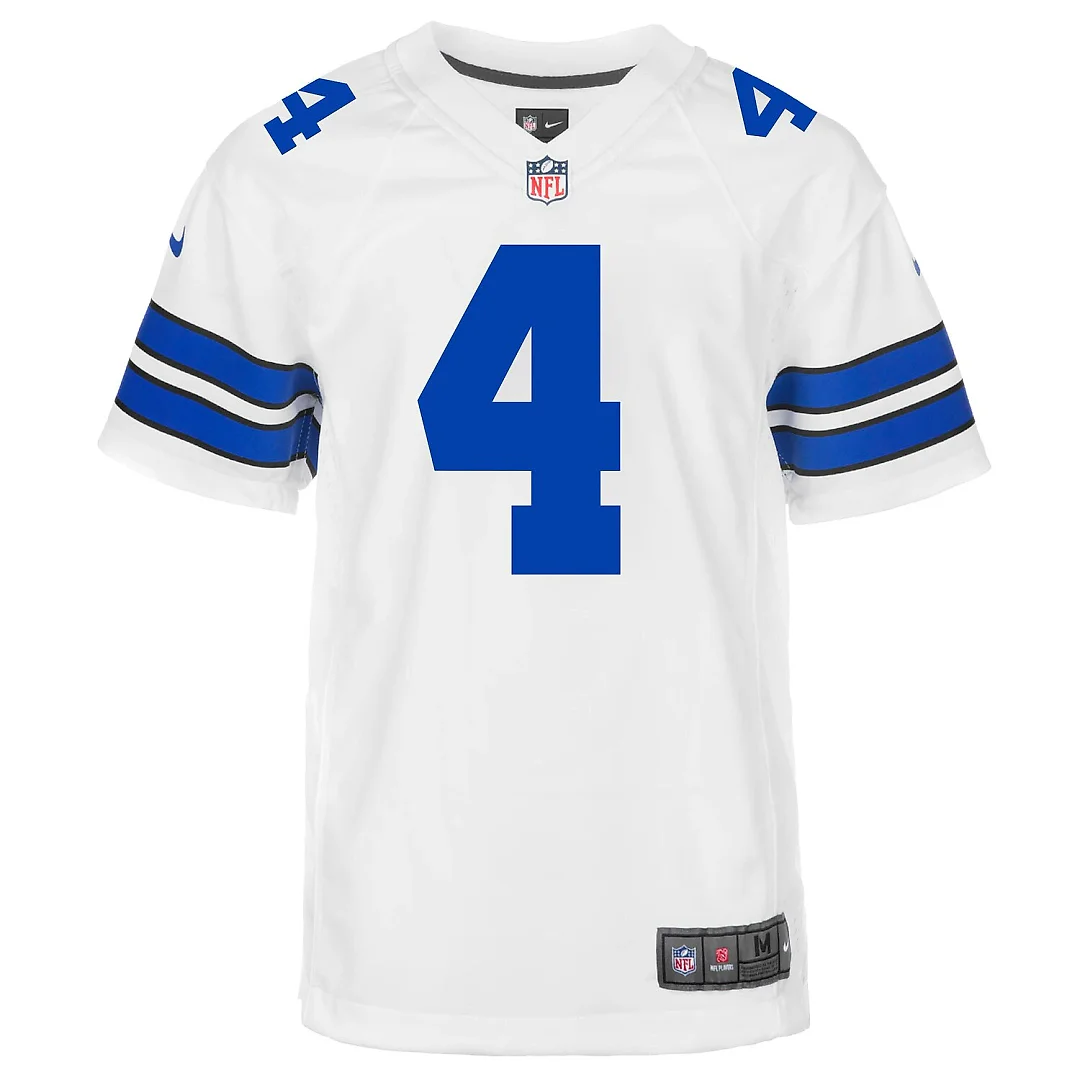 Zennovawear Dak Prescott Dallas Cowboys Youth Game Jersey - White