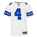 Zennovawear Dak Prescott Dallas Cowboys Youth Game Jersey - White