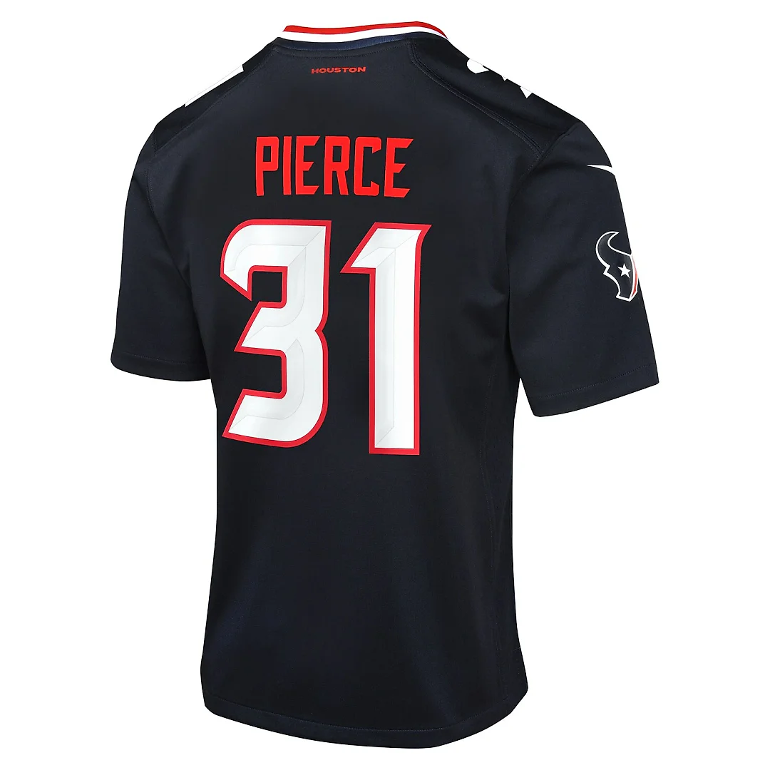 Zennovawear Dameon Pierce Houston Texans Youth Game Jersey - Navy