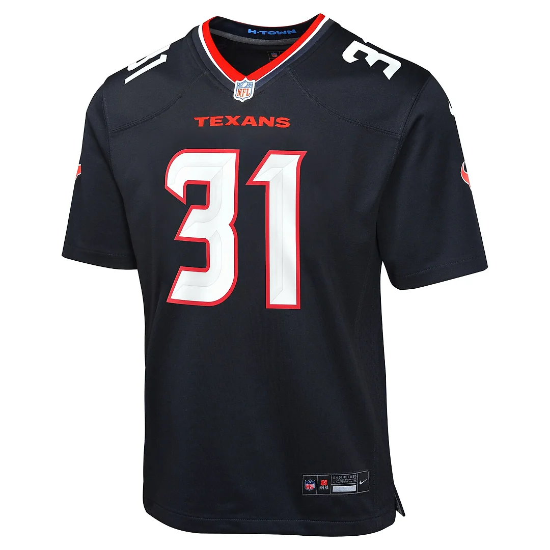 Zennovawear Dameon Pierce Houston Texans Youth Game Jersey - Navy