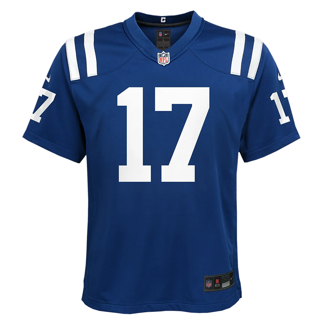 Zennovawear Daniel Jones Indianapolis Colts Youth Alternate 2 Game Jersey - Royal