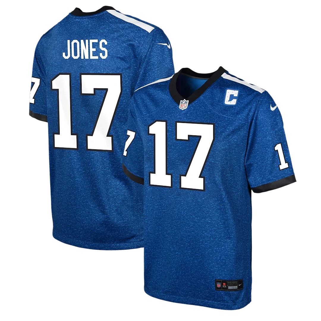Zennovawear Daniel Jones Indianapolis Colts Youth Alternate 2 Game Jersey - Royal