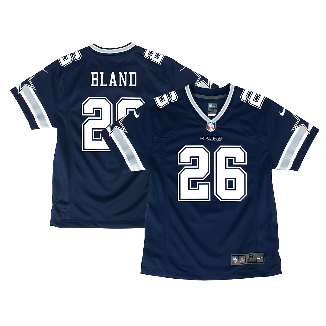 Zennovawear DaRon Bland Dallas Cowboys Youth Game Jersey - Navy