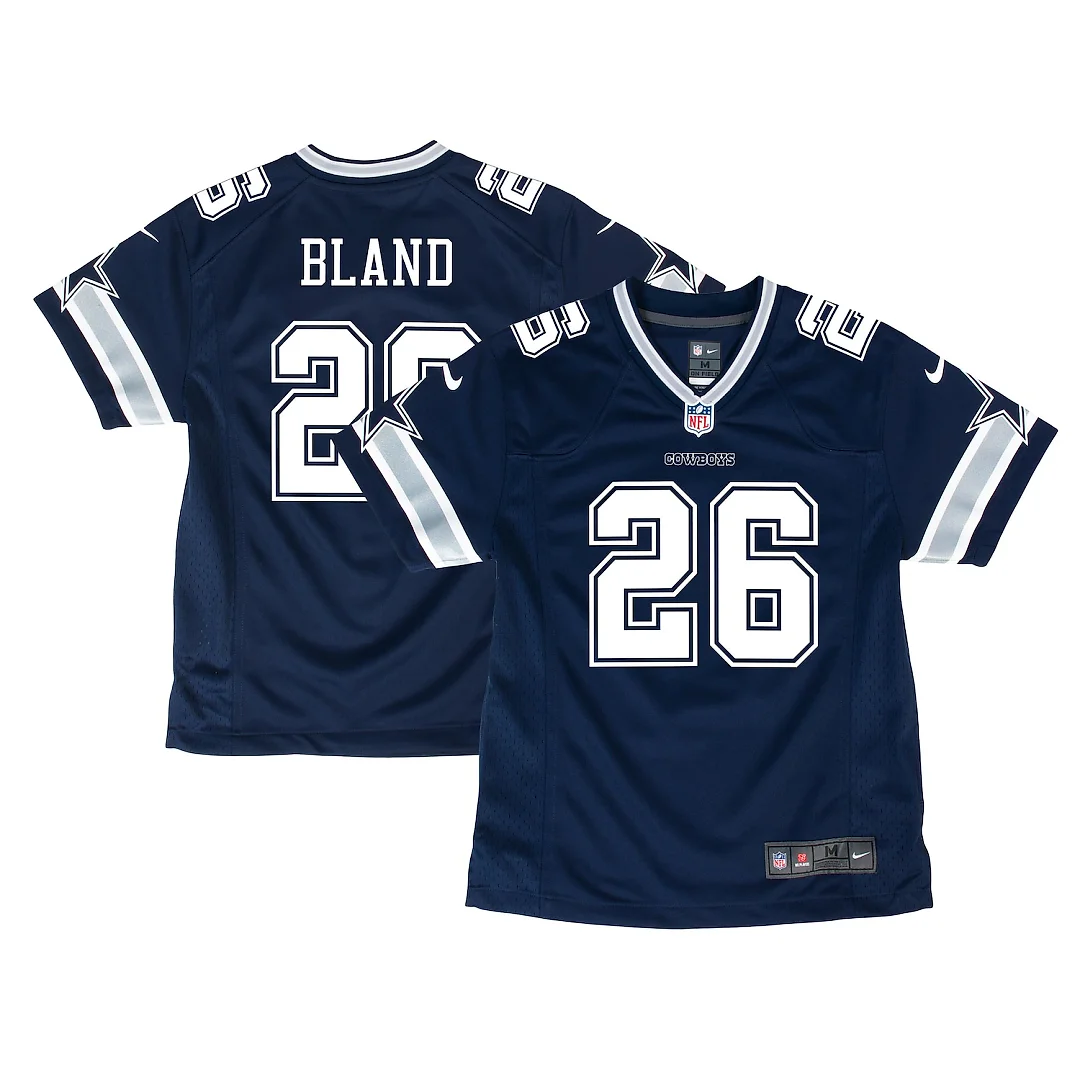 Zennovawear DaRon Bland Dallas Cowboys Youth Game Jersey - Navy