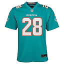 Zennovawear De’Von Achane Miami Dolphins Youth Game Jersey - Aqua