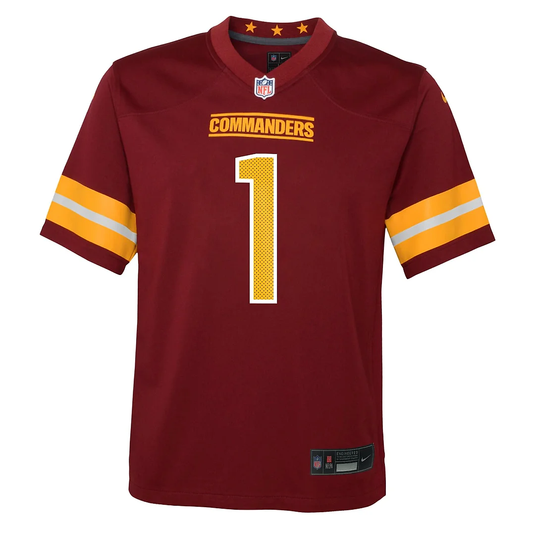 Zennovawear Deebo Samuel Sr Washington Commanders Youth Team Game Jersey - Burgundy