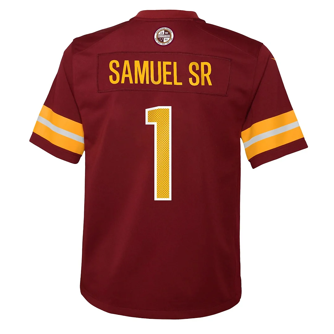 Zennovawear Deebo Samuel Sr Washington Commanders Youth Team Game Jersey - Burgundy
