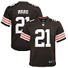 Zennovawear Denzel Ward Cleveland Browns Youth Game Jersey - Brown