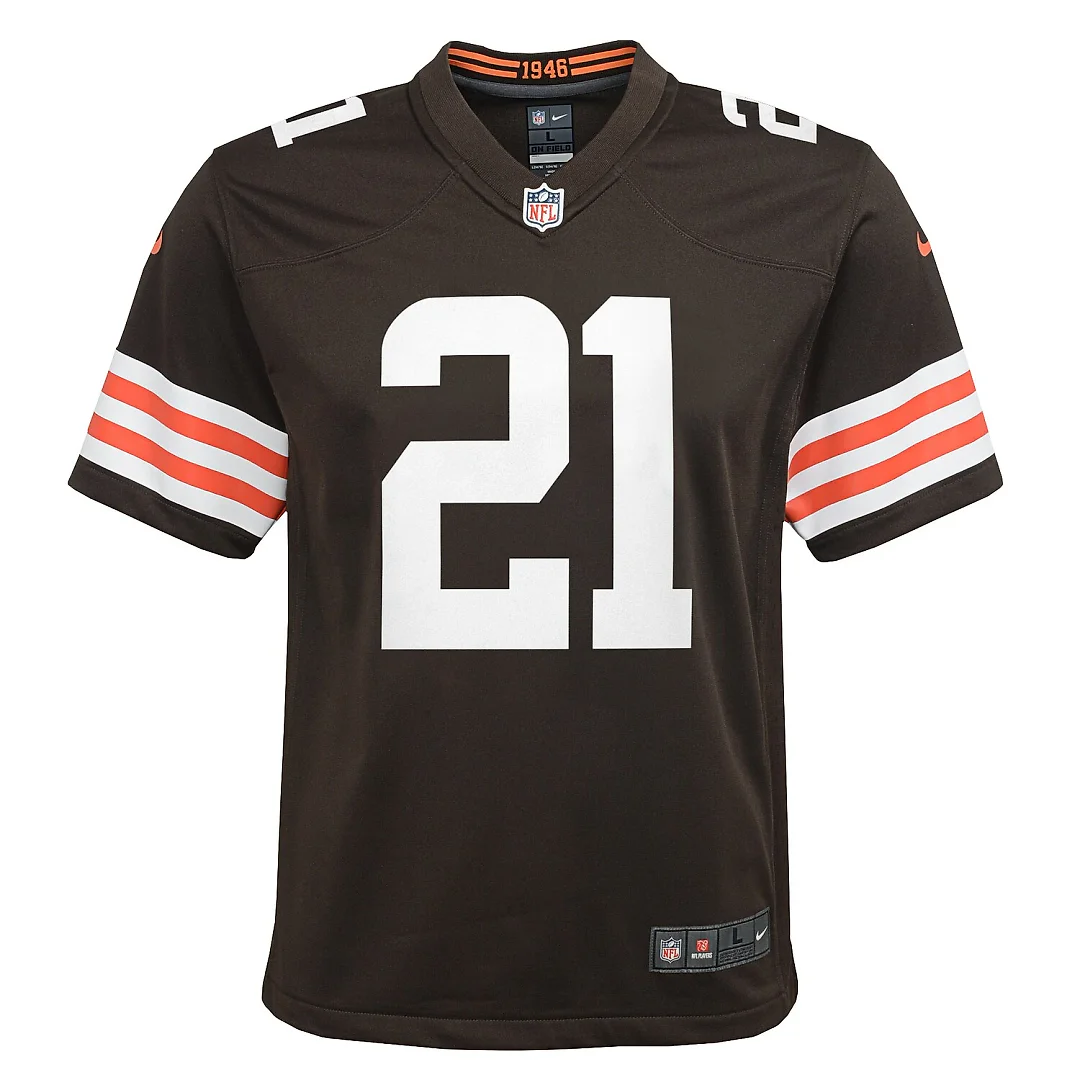 Zennovawear Denzel Ward Cleveland Browns Youth Game Jersey - Brown