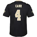 Zennovawear Derek Carr New Orleans Saints Youth Game Jersey - Black
