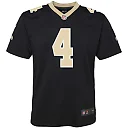 Zennovawear Derek Carr New Orleans Saints Youth Game Jersey - Black