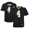 Zennovawear Derek Carr New Orleans Saints Youth Game Jersey - Black