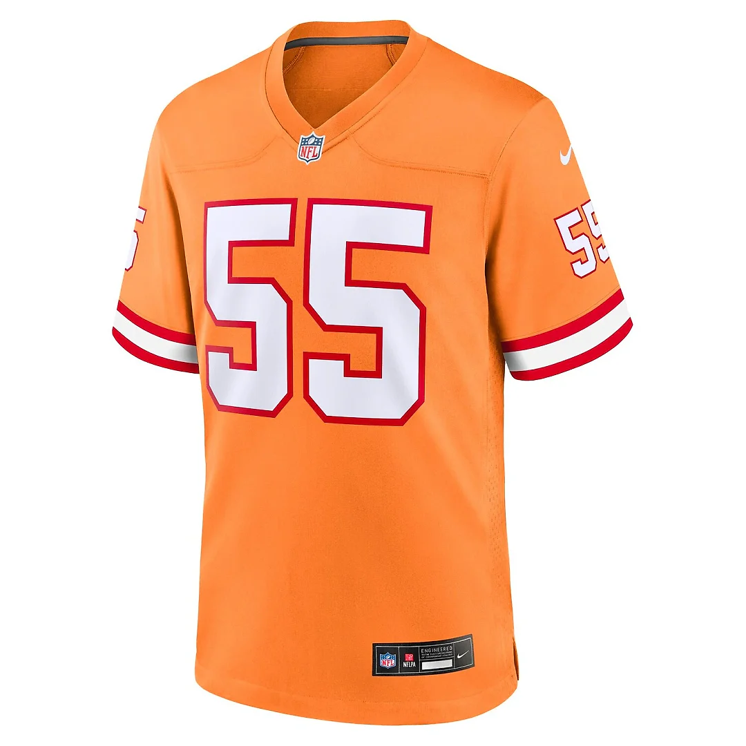 Zennovawear Derrick Brooks Tampa Bay Buccaneers Youth Retired Player Game Jersey - Orange