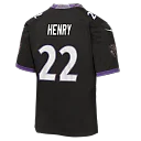 Zennovawear Derrick Henry Baltimore Ravens Youth Alternate Game Jersey - Black