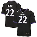 Zennovawear Derrick Henry Baltimore Ravens Youth Alternate Game Jersey - Black