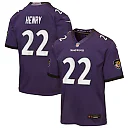 Zennovawear Derrick Henry Baltimore Ravens Youth Game Jersey - Purple