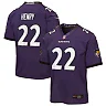 Zennovawear Derrick Henry Baltimore Ravens Youth Game Jersey - Purple