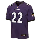 Zennovawear Derrick Henry Baltimore Ravens Youth Game Jersey - Purple