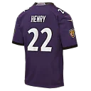 Zennovawear Derrick Henry Baltimore Ravens Youth Game Jersey - Purple
