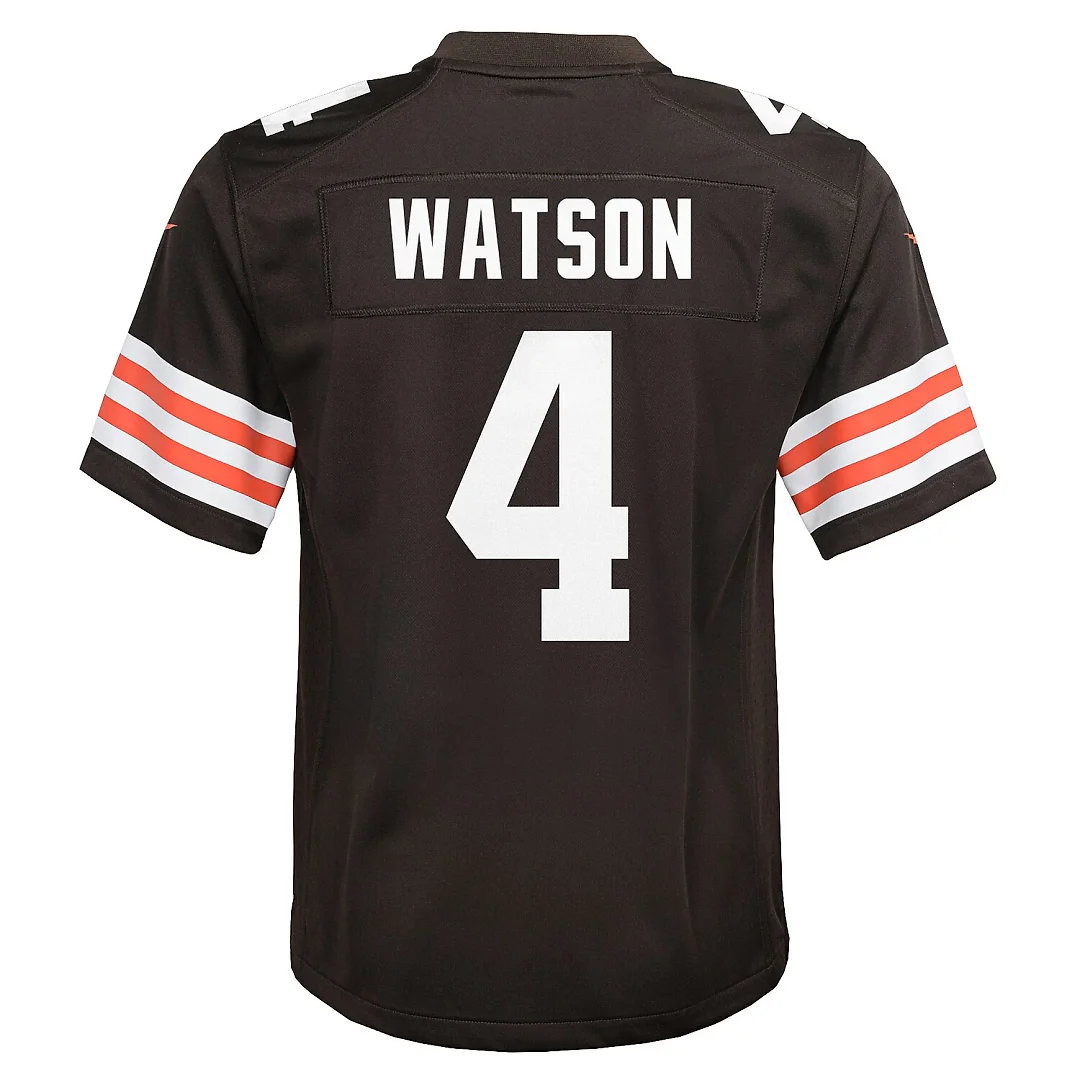 Zennovawear Deshaun Watson Cleveland Browns Youth Game Jersey - Brown