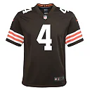 Zennovawear Deshaun Watson Cleveland Browns Youth Game Jersey - Brown