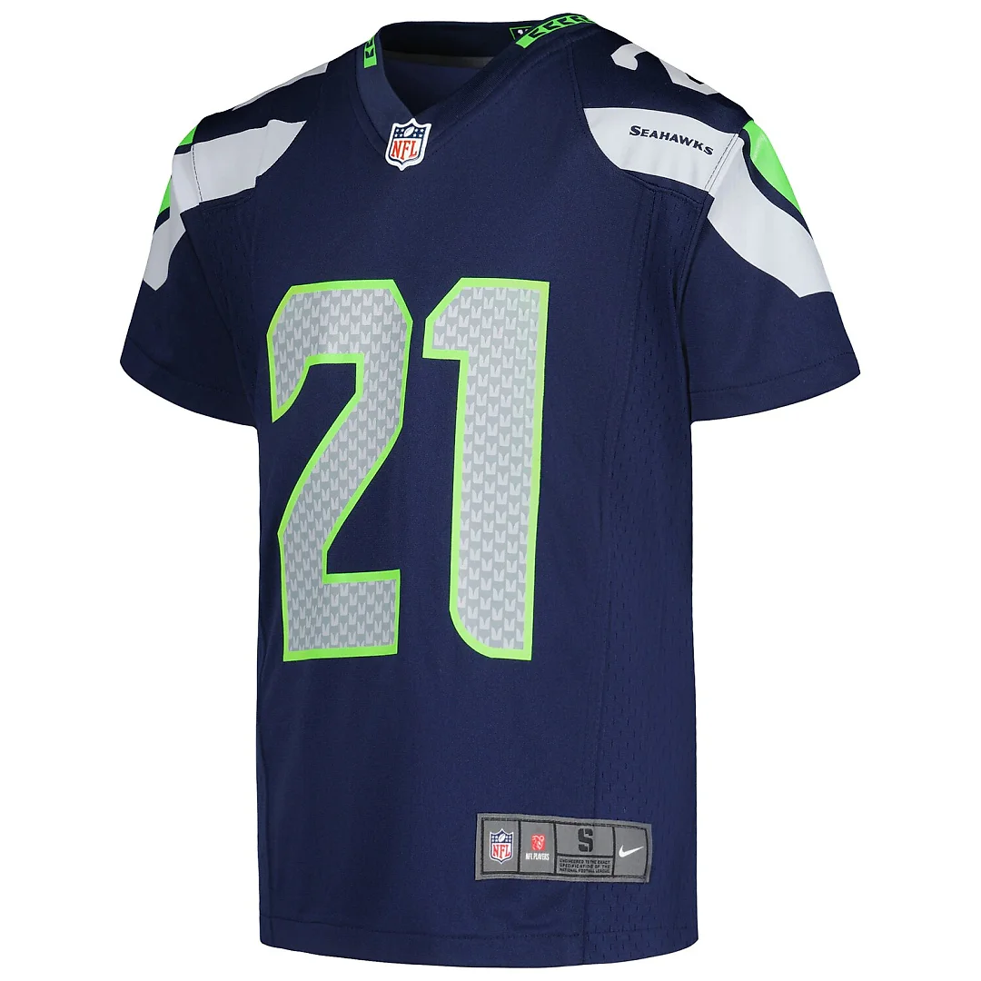 Zennovawear Devon Witherspoon Seattle Seahawks Youth Game Jersey - College Navy