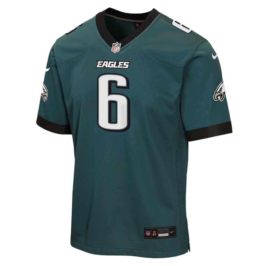 Zennovawear DeVonta Smith Philadelphia Eagles Youth Team Game Jersey - Midnight Green