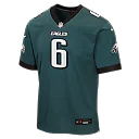 Zennovawear DeVonta Smith Philadelphia Eagles Youth Team Game Jersey - Midnight Green