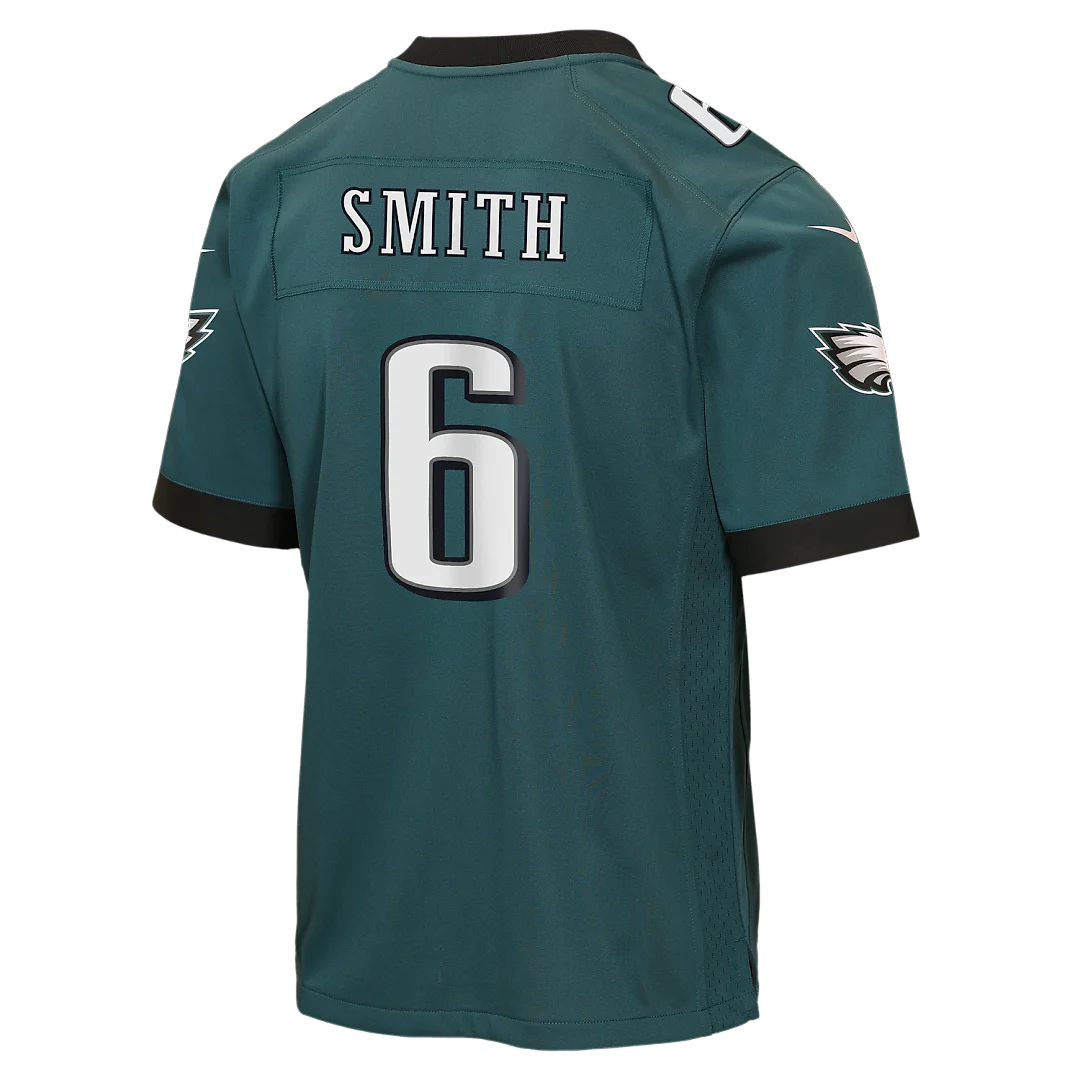 Zennovawear DeVonta Smith Philadelphia Eagles Youth Team Game Jersey - Midnight Green