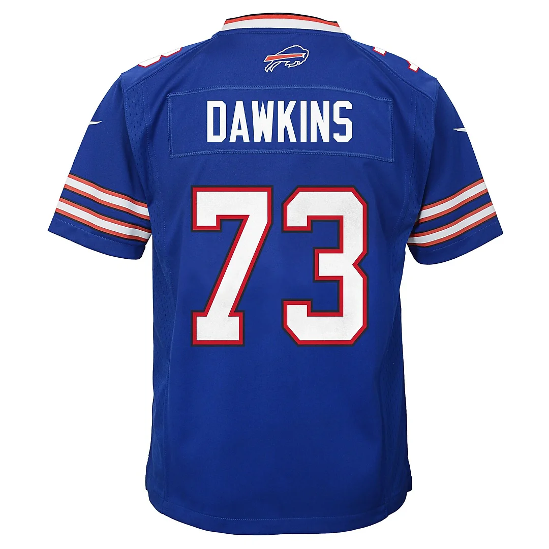 Zennovawear Dion Dawkins Buffalo Bills Youth Team Game Jersey - Royal