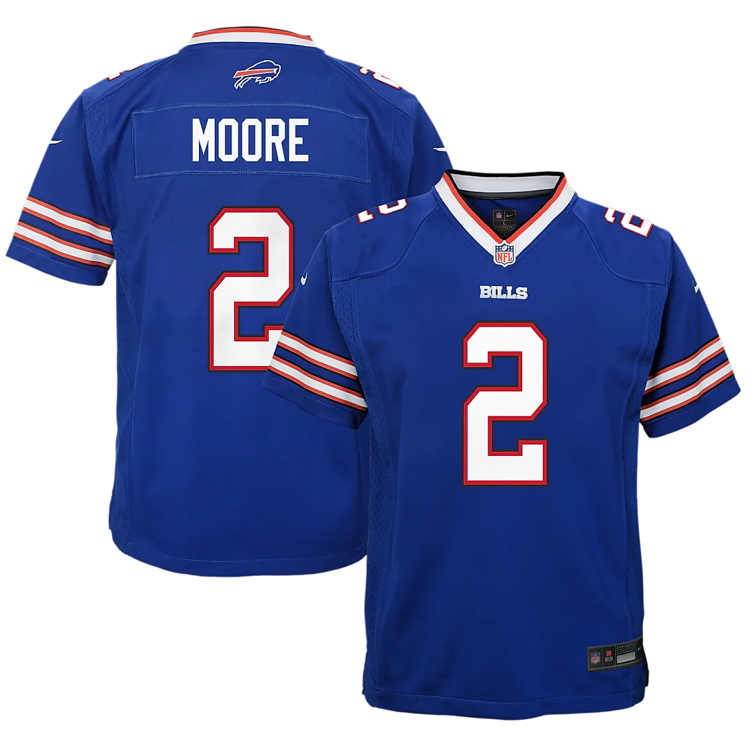 Zennovawear D.J. Moore Buffalo Bills Youth Game Jersey - Blue