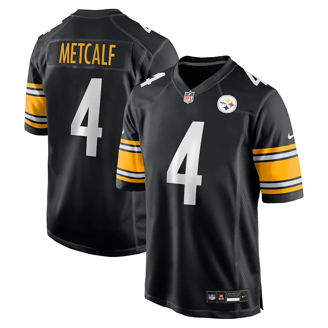 Zennovawear DK Metcalf Pittsburgh Steelers Youth Game Jersey - Black