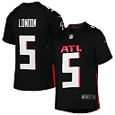 Zennovawear Drake London Atlanta Falcons Youth Game Jersey - Black