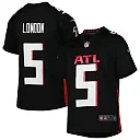 Zennovawear Drake London Atlanta Falcons Youth Game Jersey - Black