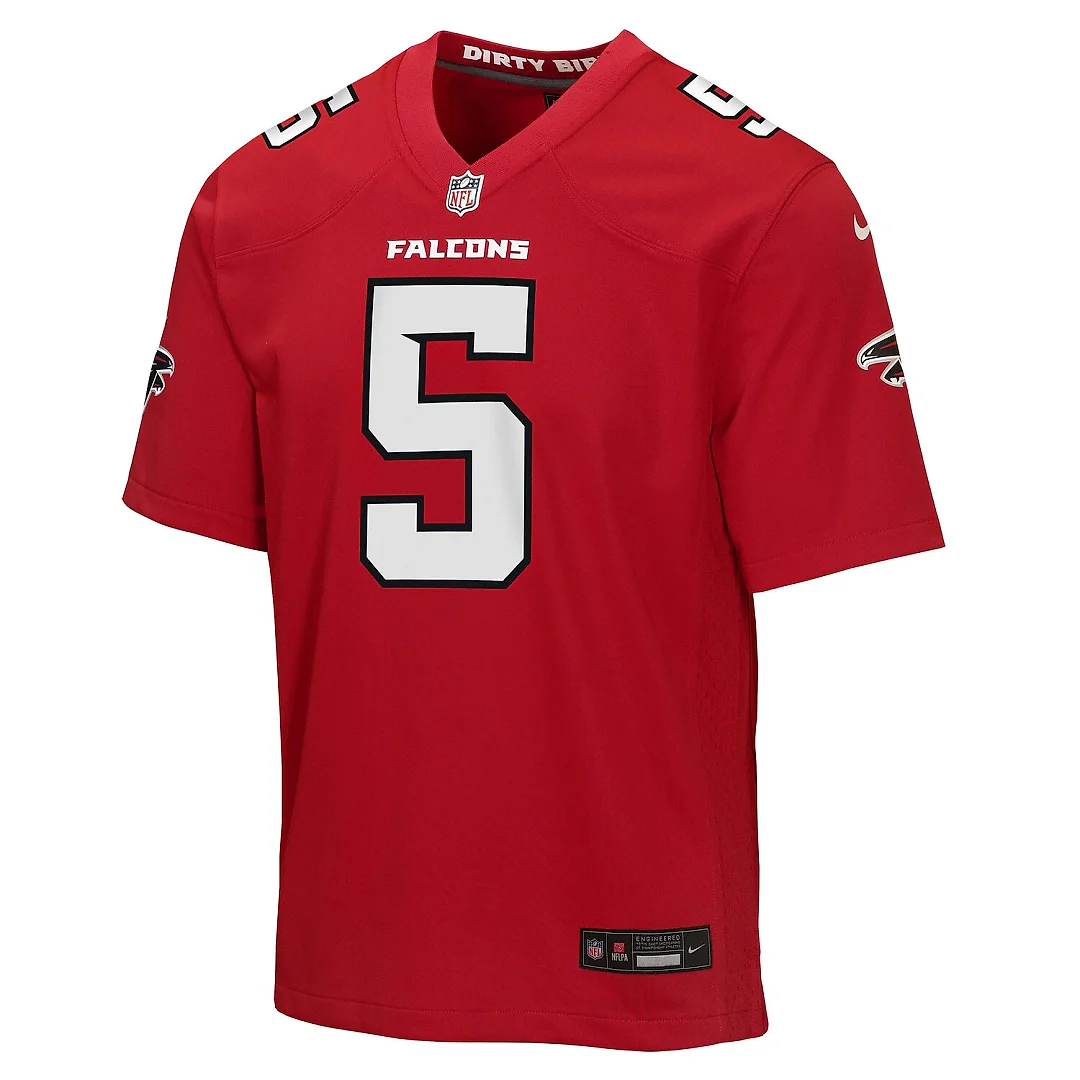 Zennovawear Drake London Atlanta Falcons Youth Game Jersey - Red