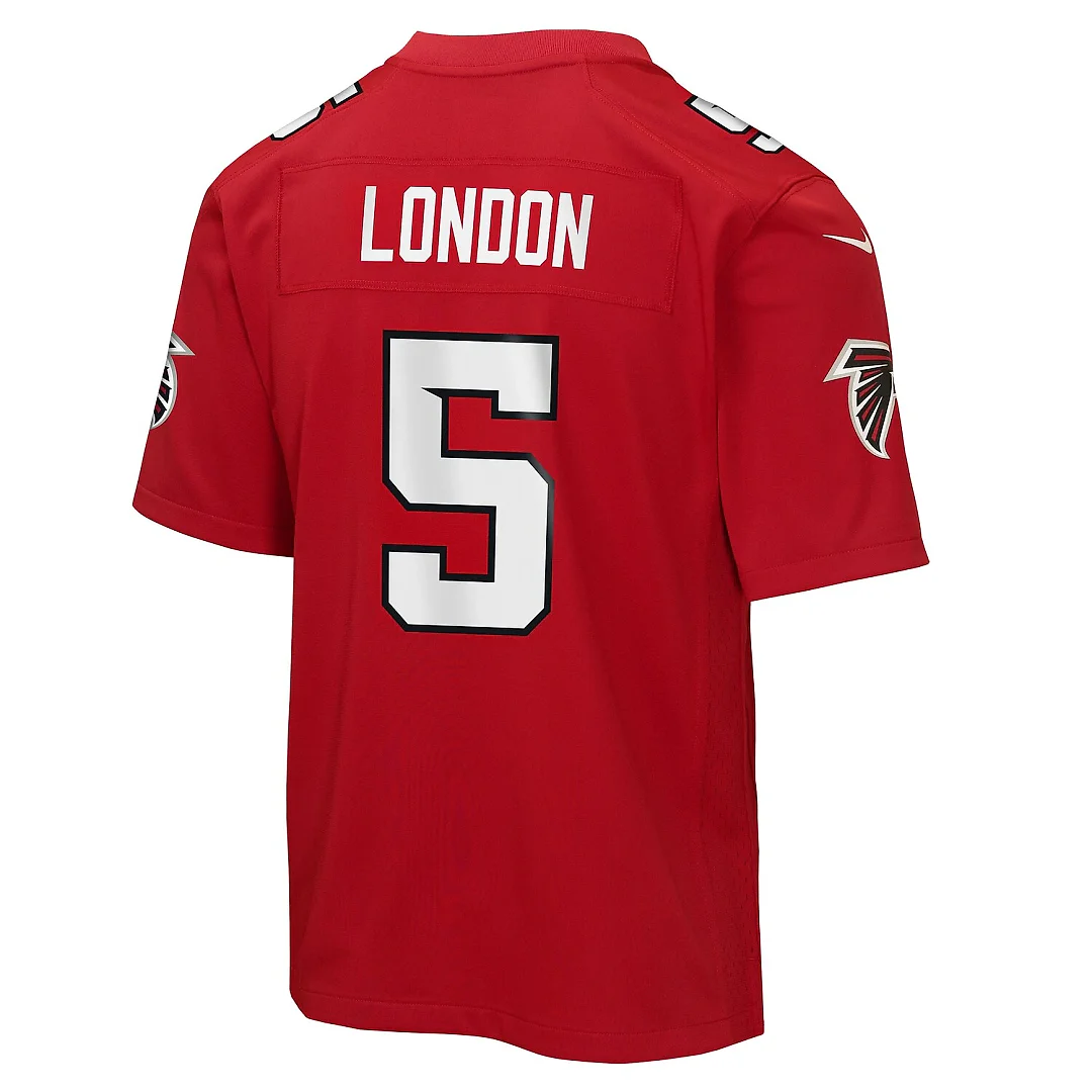 Zennovawear Drake London Atlanta Falcons Youth Game Jersey - Red