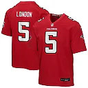 Zennovawear Drake London Atlanta Falcons Youth Game Jersey - Red