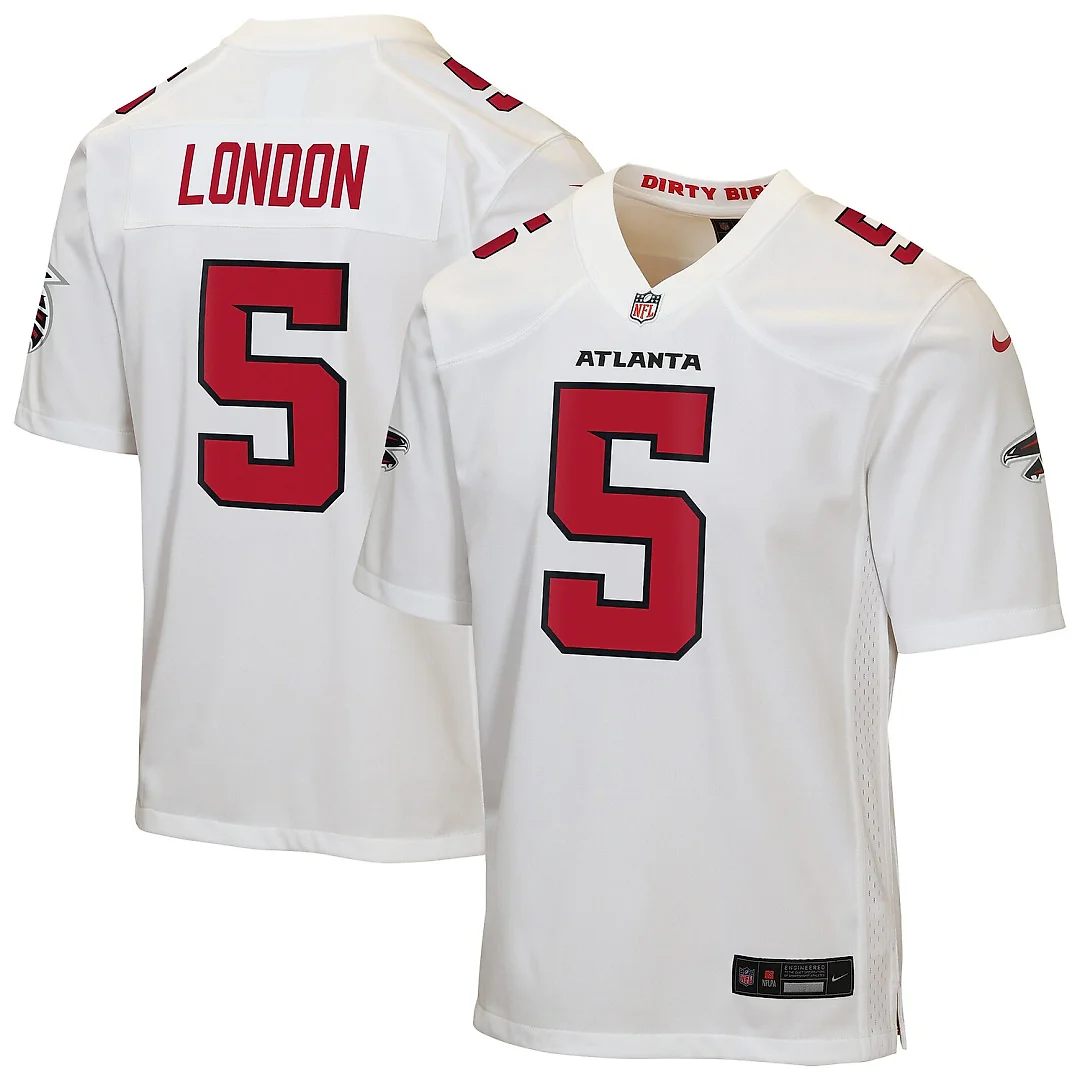 Zennovawear Drake London Atlanta Falcons Youth Game Jersey - White