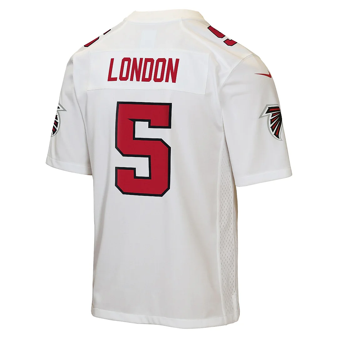 Zennovawear Drake London Atlanta Falcons Youth Game Jersey - White