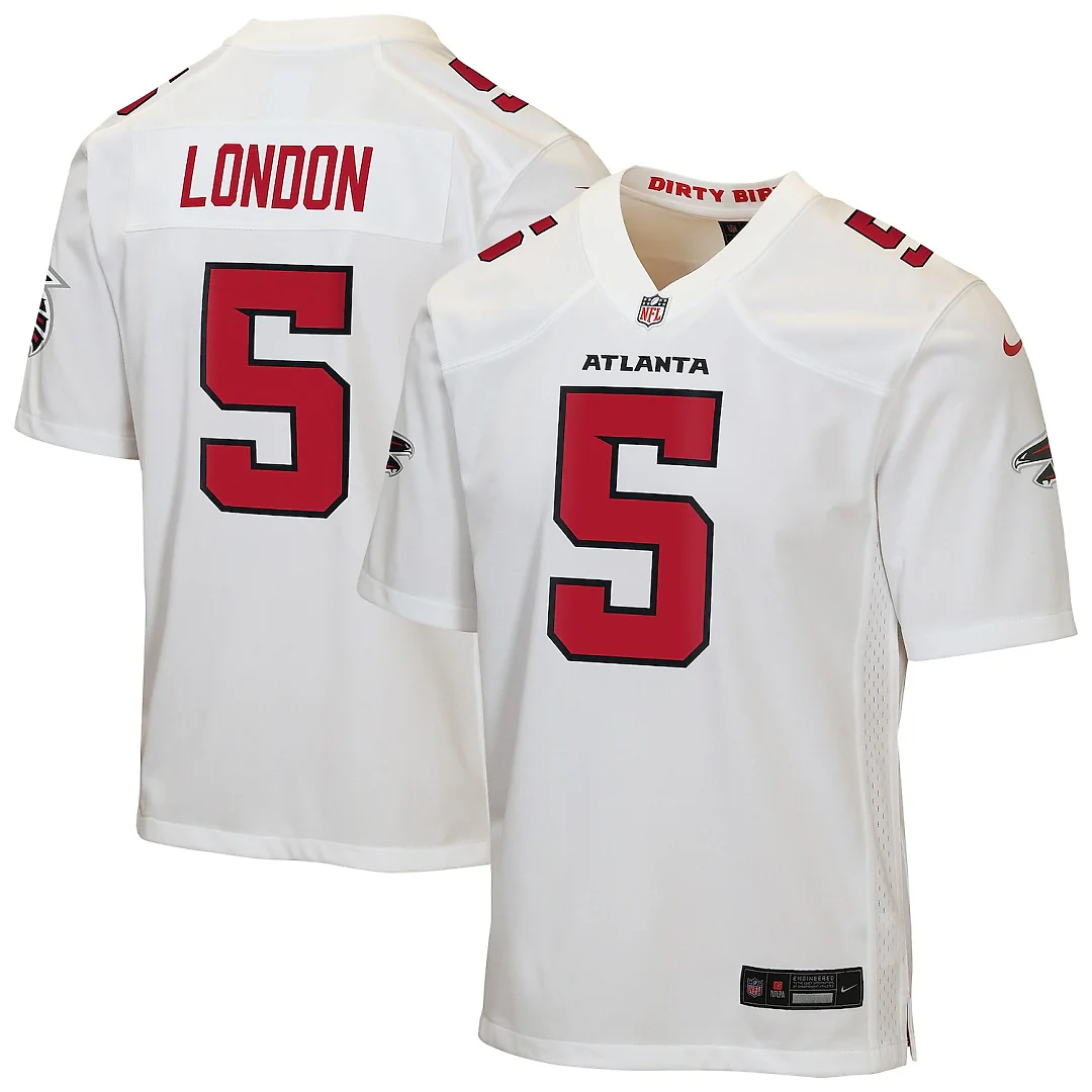 Zennovawear Drake London Atlanta Falcons Youth Game Jersey - White