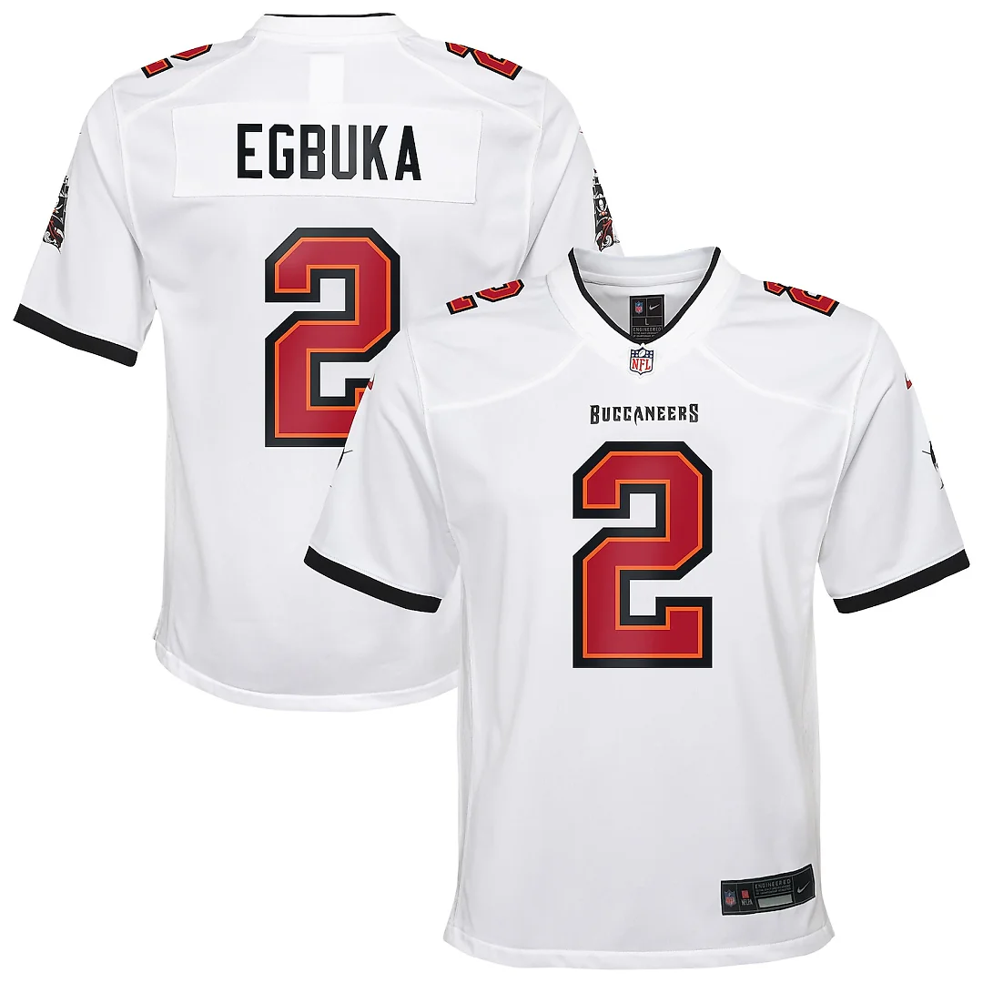 Zennovawear Emeka Egbuka Tampa Bay Buccaneers Youth White Game Jersey - White