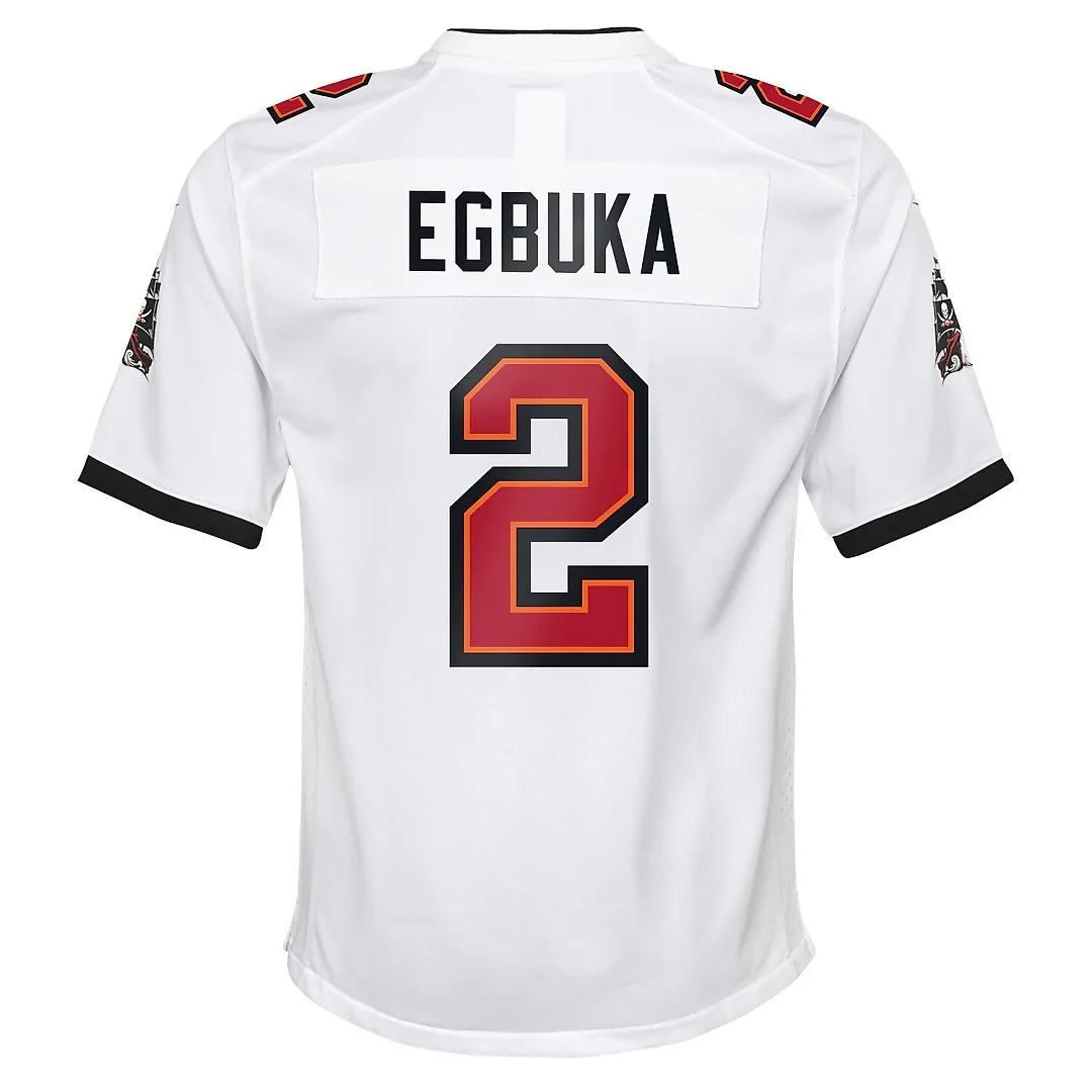 Zennovawear Emeka Egbuka Tampa Bay Buccaneers Youth White Game Jersey - White