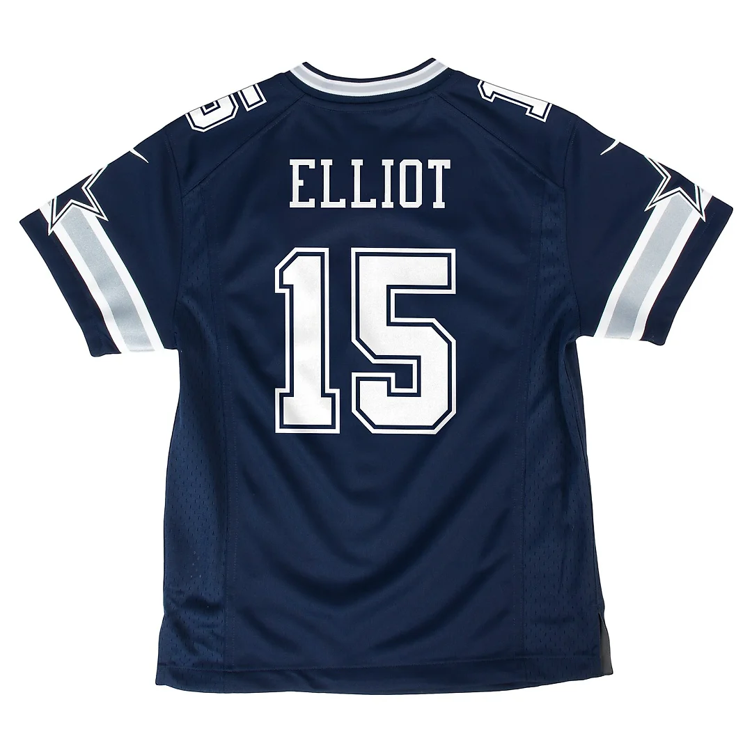 Zennovawear Ezekiel Elliott Dallas Cowboys Youth Game Jersey - Navy